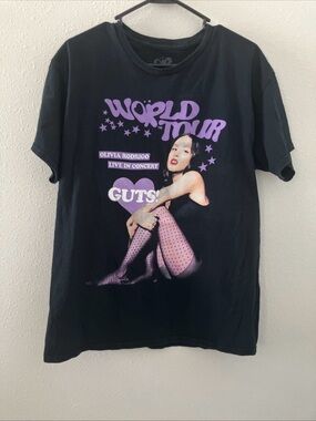 Olivia Rodrigo Black & Purple World Tour Graphic Tee